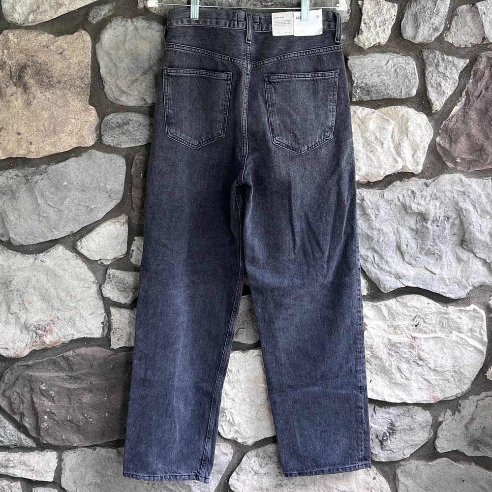 NEW Size 26 AGOLDE Criss-Cross Straight Leg Cotton Jean Synchronize Grey Wash - Picture 6 of 9